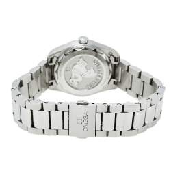 Pre Owned Omega Blue Diamonds Stainless Steel Seamaster Aqua Terra 220.10.28.60.53.001 Women's Wristwatch 28 mm