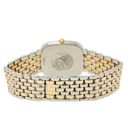 Pre Owned Omega Vintage 18K Yellow Gold & Stainless Steel De Ville 395.3378 Women's Wristwatch 30 mm