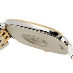 Pre Owned Omega Vintage 18K Yellow Gold & Stainless Steel De Ville 395.3378 Women's Wristwatch 30 mm