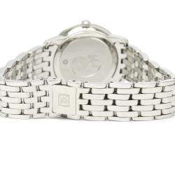 Pre Owned Omega Blue Stainless Steel De Ville 424.10.27.60.53.001 Quartz Women's Wristwatch 27 MM