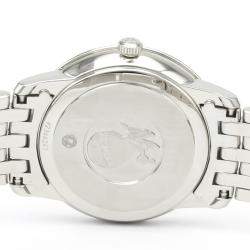 Pre Owned Omega Blue Stainless Steel De Ville 424.10.27.60.53.001 Quartz Women's Wristwatch 27 MM