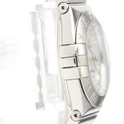 Omega MOP Diamonds Stainless Steel Constellation 123.10.27.60.55.002 Quartz Women's Wristwatch 27 MM