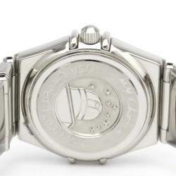 Omega Pink MOP Diamonds Stainless Steel Constellation 1457.78 Women's Wristwatch 22 MM