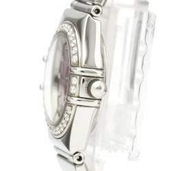 Omega Pink MOP Diamonds Stainless Steel Constellation 1457.78 Women's Wristwatch 22 MM