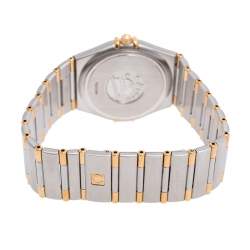 Omega 18K Yellow Gold & Stainless Steel Constellation 1212.10.00 Women's Wristwatch 33.5 mm