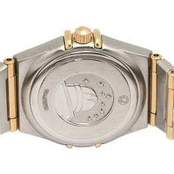 Pre Owned Omega 18K Yellow Gold & Stainless Steel Diamonds Constellation 95 1262.15.00 Women's Wristwatch 22.5 mm