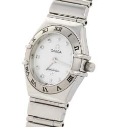 Omega Mother of Pearl Stainless Steel Constellation My Choice 795.1243 Women's Wristwatch 22.5 mm