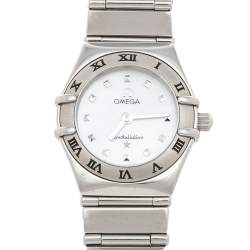 Omega Mother of Pearl Stainless Steel Constellation My Choice 795.1243 Women's Wristwatch 22.5 mm