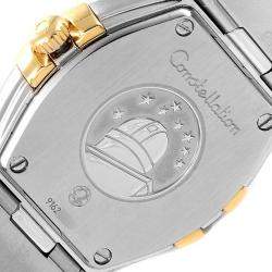 Omega MOP Diamonds 18K Yellow Gold And Stainless Steel Constellation Star 123.25.24.60.05.001 Women's Wristwatch 24 MM
