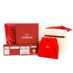 Pre Owned Omega MOP 18k Yellow Gold And Stainless Steel Constellation 1262.75 Women's Wristwatch 22 MM