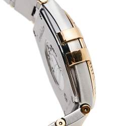 Omega Silver Stainless Steel and 18K Yellow Gold Constellation 396.2011 Women's Wristwatch 34 mm