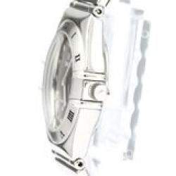 Pre Owned Omega Grey Stainless Steel Constellation My Choice Quartz 1561.51 Women's Wristwatch 22 MM