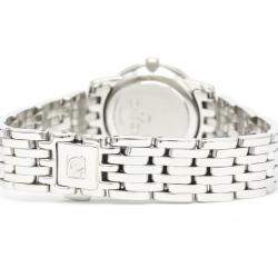 Pre Owned Omega Silver Stainless Steel De Ville Prestige 4570.31 Women's Wristwatch 22 MM