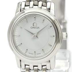 Pre Owned Omega Silver Stainless Steel De Ville Prestige 4570.31 Women's Wristwatch 22 MM