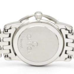 Pre Owned Omega Silver Stainless Steel De Ville Prestige 4570.31 Women's Wristwatch 22 MM