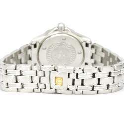 Pre Owned Omega Blue Stainless Steel Seamaster Professional 300M 2583.80 Quartz Women's Wristwatch 29 MM