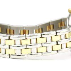 Omega Silver Gold Tone Stainless Steel De Ville Quartz Women's Wristwatch 23 MM