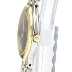 Omega Silver Gold Tone Stainless Steel De Ville Quartz Women's Wristwatch 23 MM