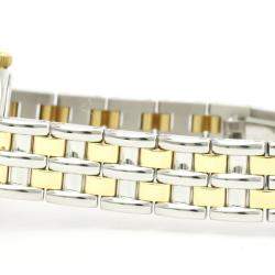 Omega Silver Gold Tone Stainless Steel De Ville Quartz Women's Wristwatch 23 MM
