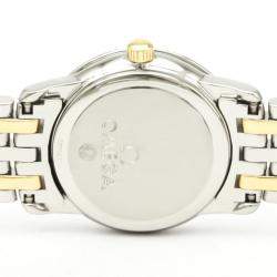 Omega MOP 18K Yellow Gold And Stainless Steel De Ville Prestige 4370.71 Women's Wristwatch 22 MM