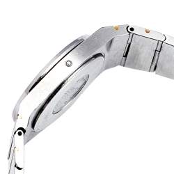 Omega Black 18k Yellow Gold Stainless Steel Constellation 795.0816 Women's Wristwatch 26 mm