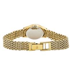 Pre Owned Omega Champagne Gold Plated Vintage De Ville 591.0022 Women's Wristwatch 23 mm