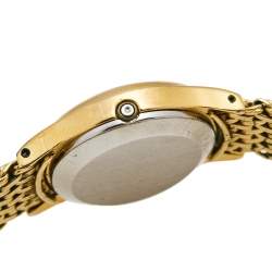 Pre Owned Omega Champagne Gold Plated Vintage De Ville 591.0022 Women's Wristwatch 23 mm