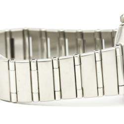 Pre Owned Omega Blue Diamond Stainless Steel Constellation Cindy Crawford LTD Edition 1563.85 Women's Wristwatch 22 MM