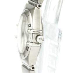 Omega MOP Diamonds Stainless Steel Constellation Quartz 1566.76 Women's Wristwatch 22 MM