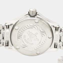 Omega Blue Stainless Steel Seamaster 120M 2581.81 Women's Wristwatch 26 MM