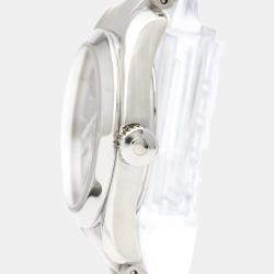 Pre Owned Omega Blue Stainless Steel Seamaster Aqua Terra Quartz 2577.80 Women's Wristwatch 29 MM