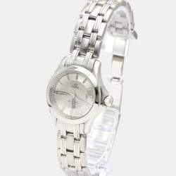 Pre Owned Omega Silver Stainless Steel Seamaster 120M 2581.31 Women's Wristwatch 26 MM