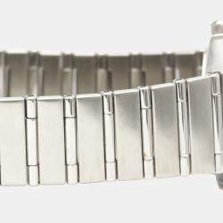 Pre Owned Omega Grey Stainless Steel Constellation Quartz 1562.40 Women's Wristwatch 22 mm