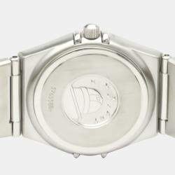 Pre Owned Omega Grey Stainless Steel Constellation Quartz 1562.40 Women's Wristwatch 22 mm