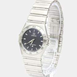 Omega Grey Stainless Steel Constellation Quartz 1572.40 Women's Wristwatch 25 mm