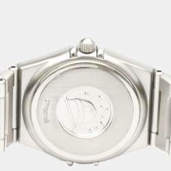 Omega Grey Stainless Steel Constellation Quartz 1572.40 Women's Wristwatch 25 mm