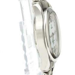 Pre Owned Omega White Stainless Steel Seamaster 120M Quartz 2571.20 Women's Wristwatch 28 mm