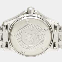 Pre Owned Omega Black Stainless Steel Seamaster 120M Quartz Women's Wristwatch 29 mm