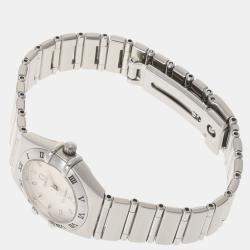 Pre Owned Omega Silver Stainless Steel Constellation Mini 1562.30 Women's Wristwatch 22.5 mm