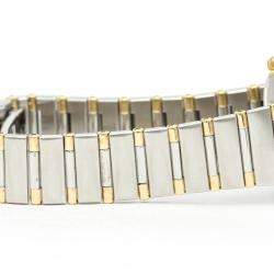 Pre Owned Omega Champagne 18K Yellow Gold And Stainless Steel Constellation 1362.10 Quartz Women's Wristwatch 22 mm
