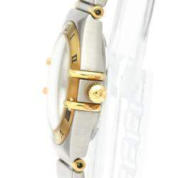 Pre Owned Omega 18K Yellow Gold And Stainless Steel Constellation 1362.10 Quartz Women's Wristwatch 22.5 mm