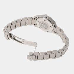 Pre Owned Omega Red Stainless Steel Seamaster Aqua Terra 2577.60 Quartz Women's Wristwatch 28 mm