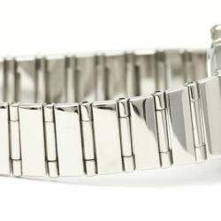 Pre Owned Omega Pink Shell Diamond Stainless Steel Constellation 1457.78 Women's Wristwatch 22 mm