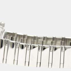 Pre Owned Omega White Shell Stainless Steel Constellation 1465.71 Quartz Women's Wristwatch 22 mm