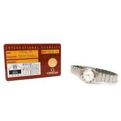 Pre Owned Omega Silver Stainless Steel Constellation 1562.31 Quartz Women's Wristwatch 22 mm