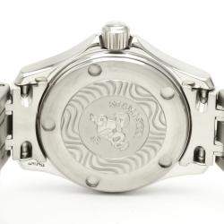 Pre Owned Omega Blue Stainless Steel Seamaster 2581.81 Quartz Women's Wristwatch 26 mm