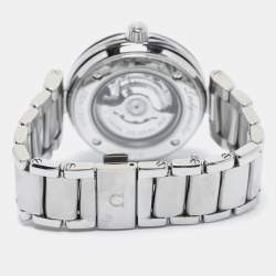 Omega Black Stainless Steel Diamond De Ville Ladymatic 425.30.34.20.51.001 Women's Wristwatch 34 mm