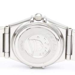 Pre Owned Omega Black Stainless Steel Constellation 1465.51 Quartz Women's Wristwatch 22 mm