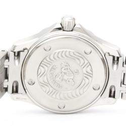 Pre Owned Omega Blue Stainless Steel Seamaster Professional 2583.80 Quartz Women's Wristwatch 29 mm