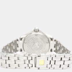 Pre Owned Omega White Stainless Steel Seamaster 2581.21 Quartz Women's Wristwatch 26 mm